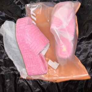 SHEIN Pink Platform Shoes